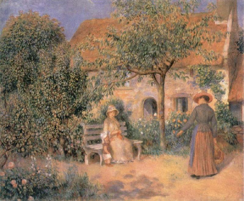 Pierre-Auguste Renoir Garden scene in Brittany